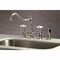 Kingston Brass KS3276PXBS Restoration 8" Bridge Kitchen Faucet W/ Sprayer, Nickel KS3276PXBS - alternate 7